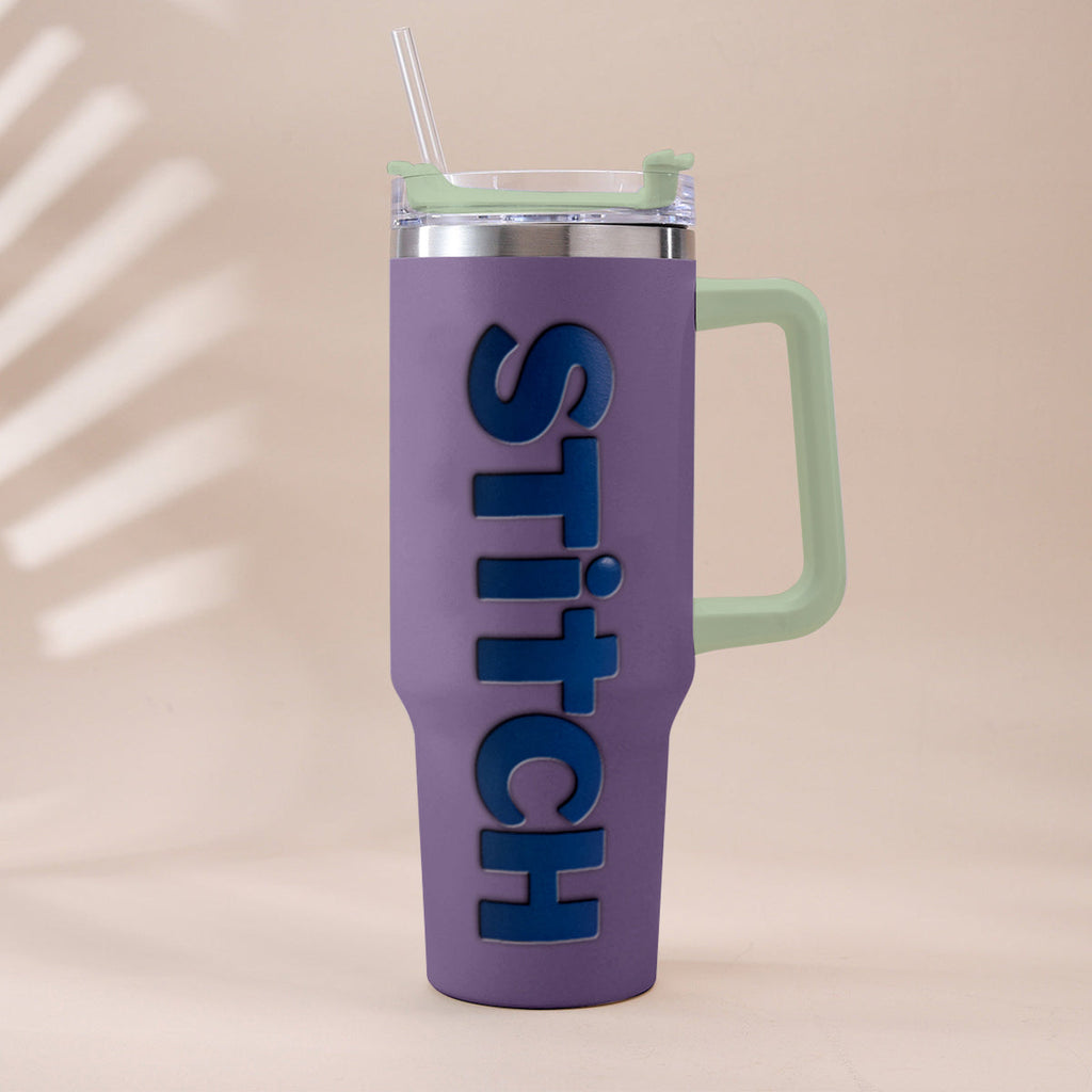 Personalized Ohana Tumbler with Charms - Custom Drinkware Gift Tumbler With Handle GradoCreations
