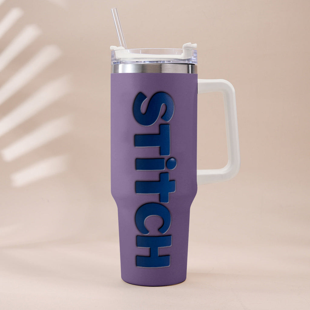 Personalized Ohana Tumbler with Charms - Custom Drinkware Gift Tumbler With Handle GradoCreations
