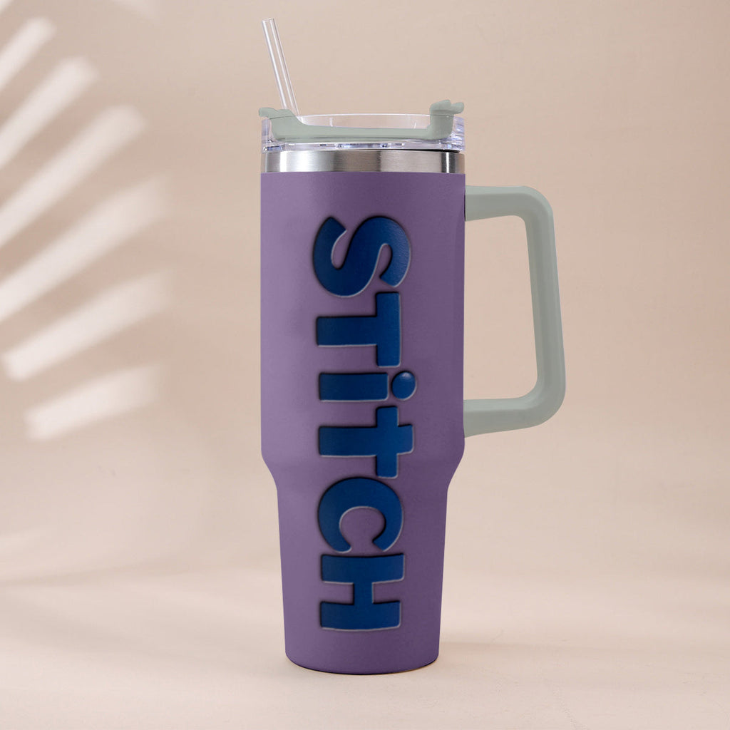 Personalized Ohana Tumbler with Charms - Custom Drinkware Gift Tumbler With Handle GradoCreations