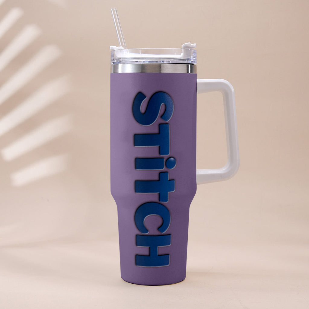 Personalized Ohana Tumbler with Charms - Custom Drinkware Gift Tumbler With Handle GradoCreations