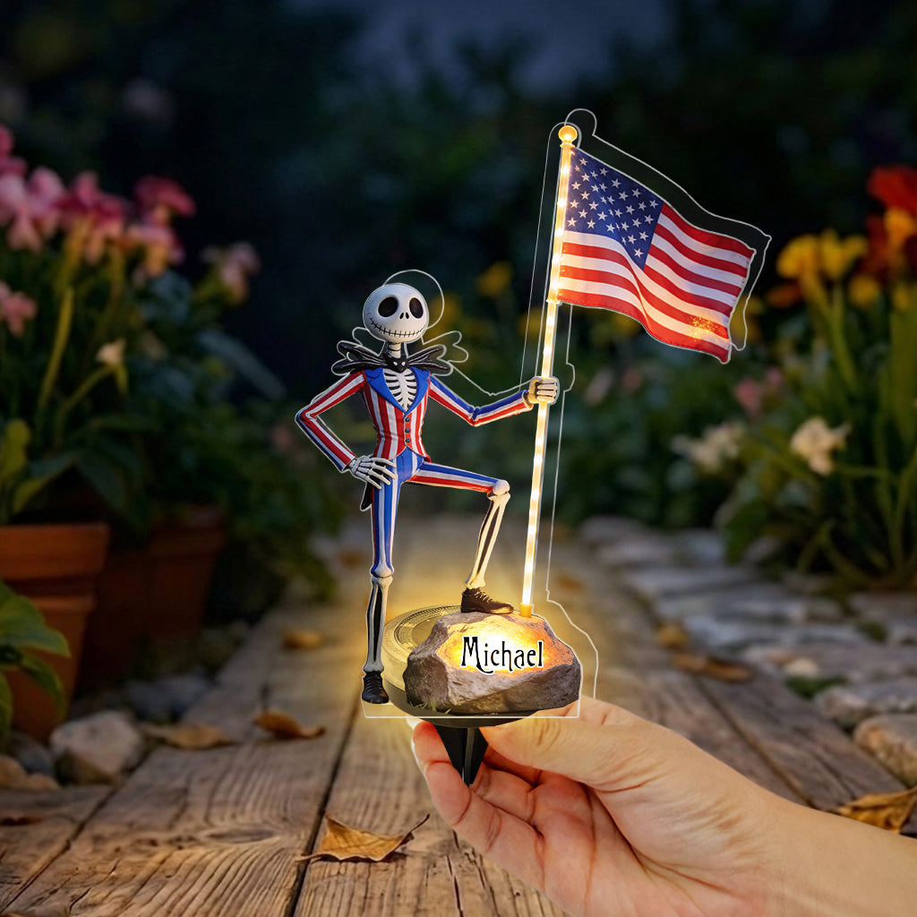 Personalized 4th of July Solar Acrylic Light with Custom Names Solar Acrylic Light GradoCreations
