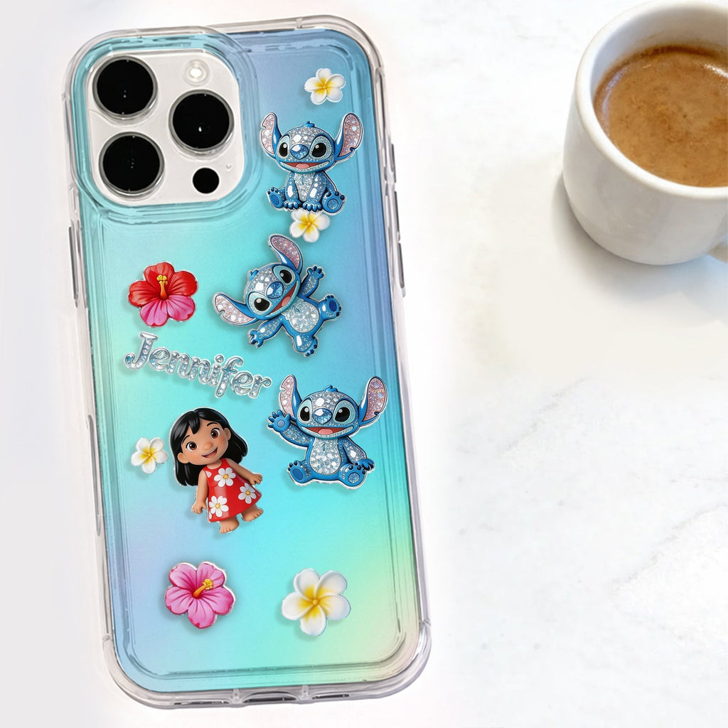 Personalized Shaker Phone Case with Acrylic Charms for Kids Shaker Phone Case GradoCreations