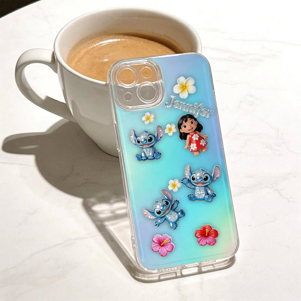 Personalized Shaker Phone Case with Acrylic Charms for Kids Shaker Phone Case GradoCreations