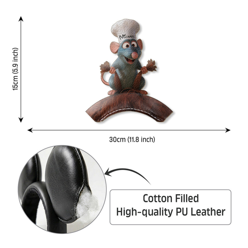 Personalized Funny Mouse Shaped Leather Headband Gift Shaped Leather Headband GradoCreations