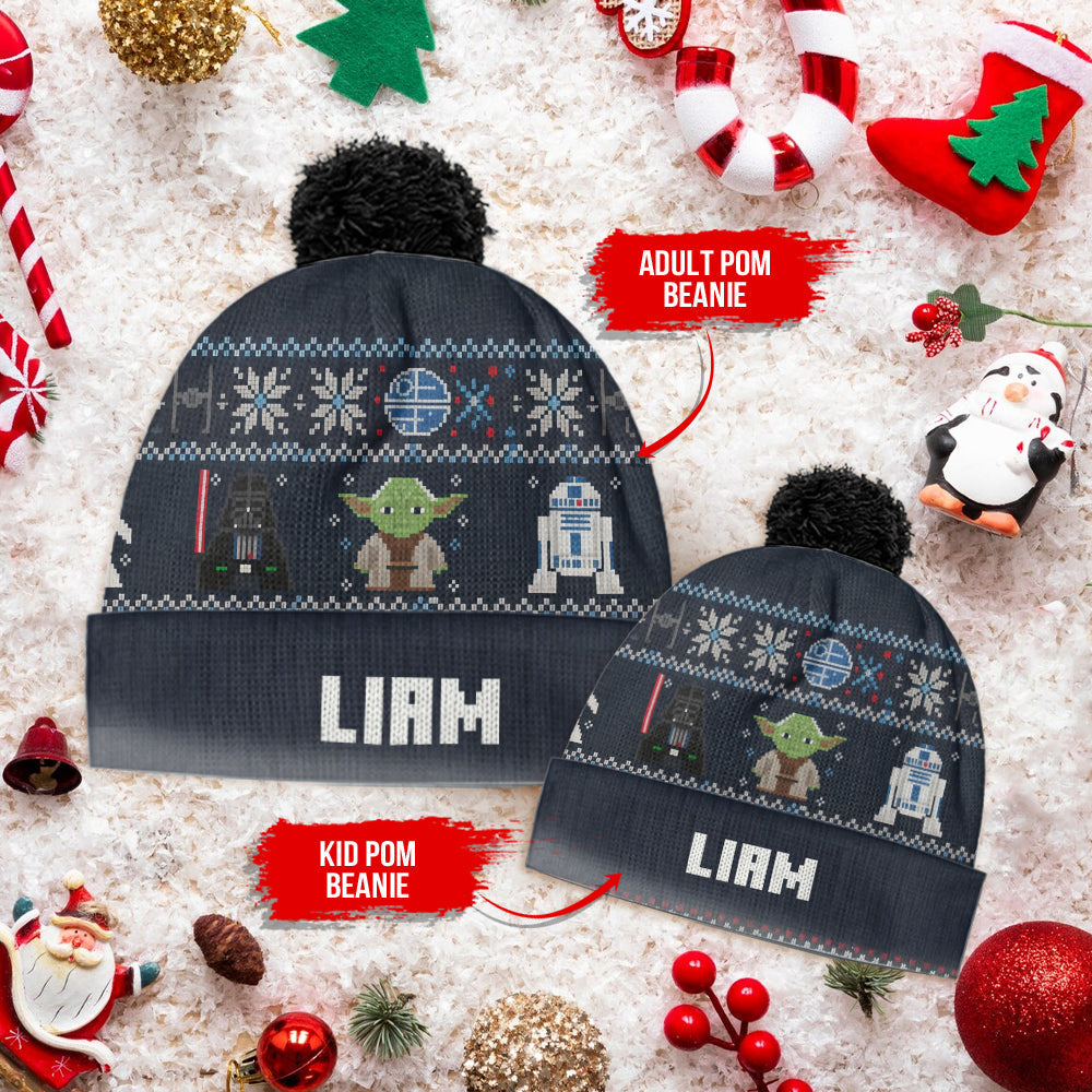 Personalized 3D Star Wars Beanie Hat Custom Name Gift for Kids Beanie Hat GradoCreations