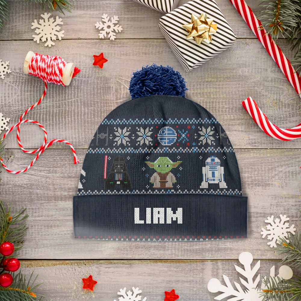 Personalized 3D Star Wars Beanie Hat Custom Name Gift for Kids Beanie Hat GradoCreations