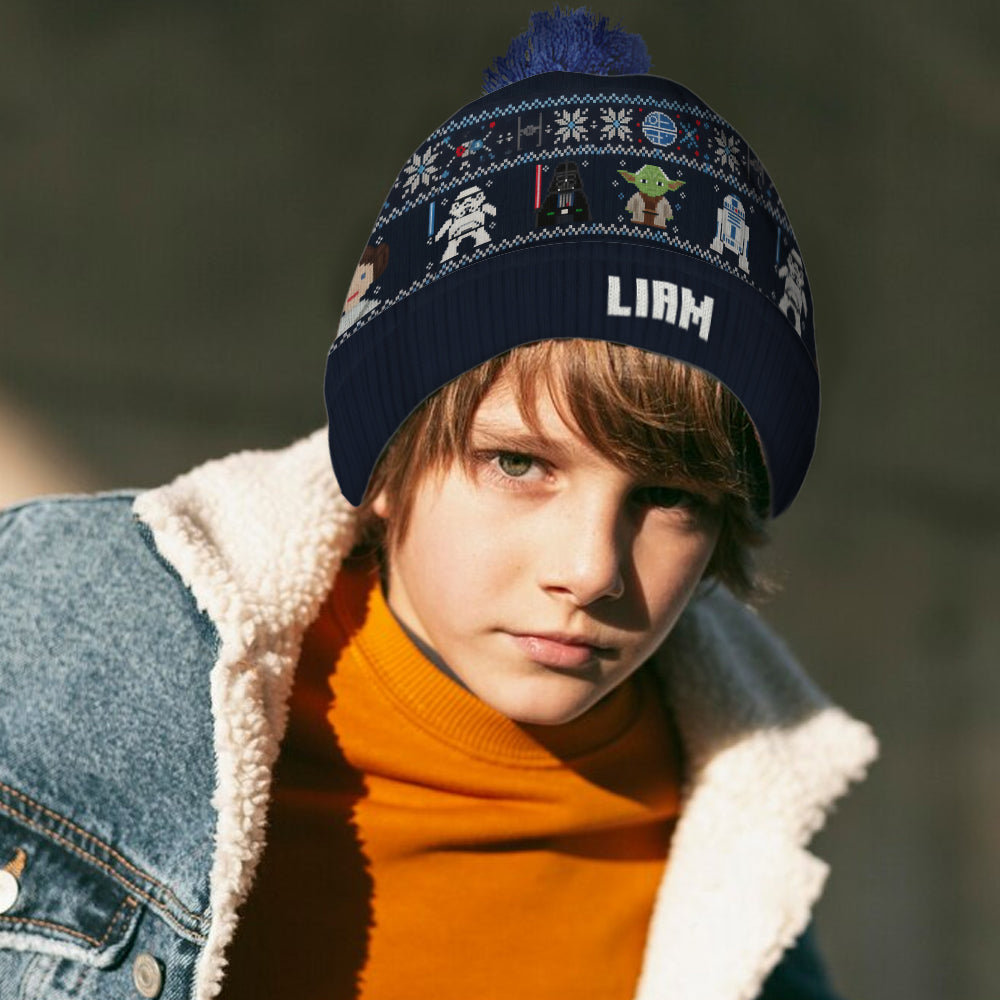 Personalized 3D Star Wars Beanie Hat Custom Name Gift for Kids Beanie Hat GradoCreations