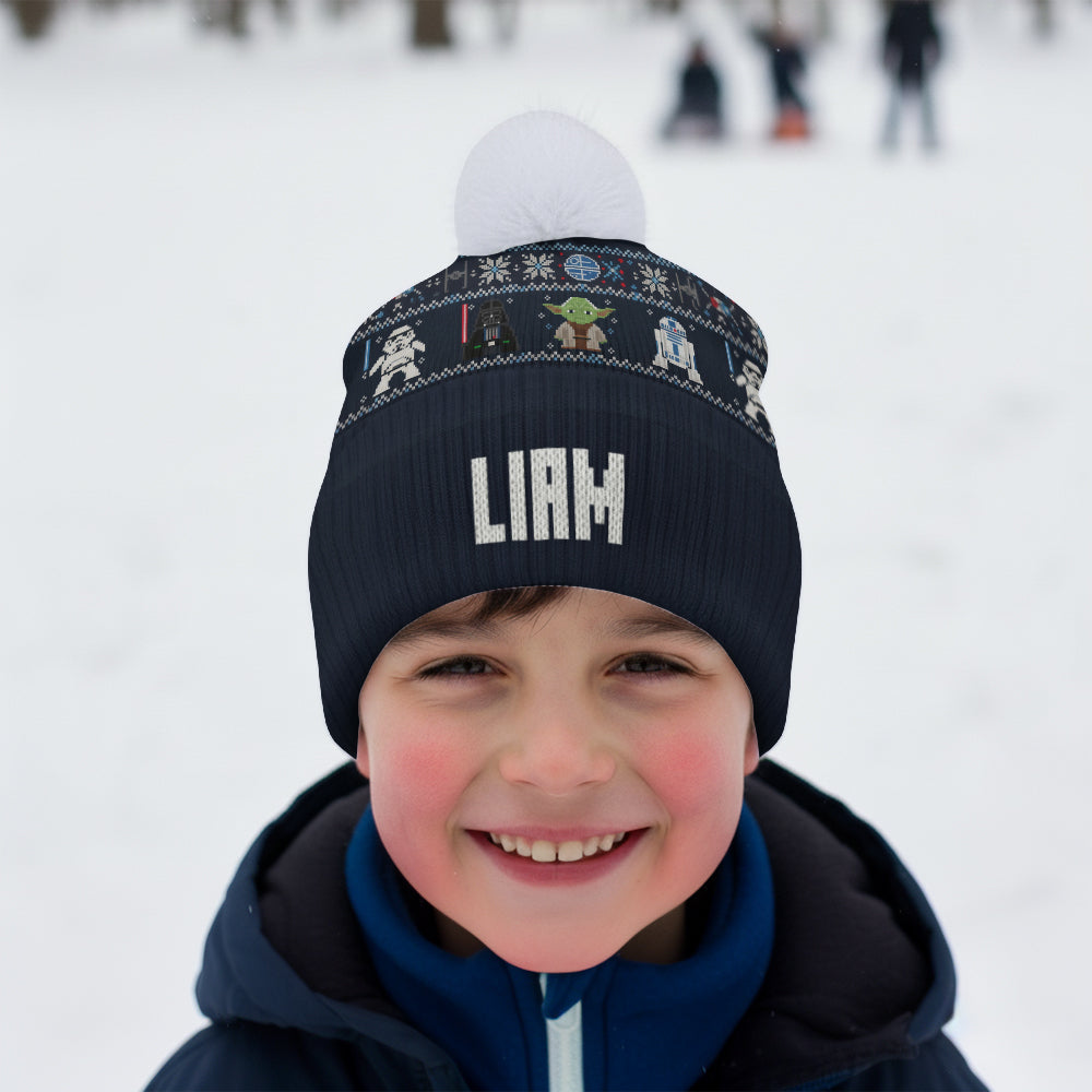 Personalized 3D Star Wars Beanie Hat Custom Name Gift for Kids Beanie Hat GradoCreations