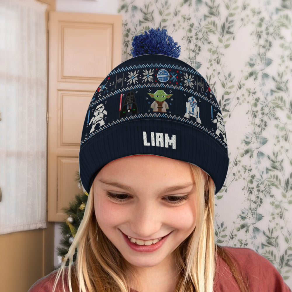 Personalized 3D Star Wars Beanie Hat Custom Name Gift for Kids Beanie Hat GradoCreations