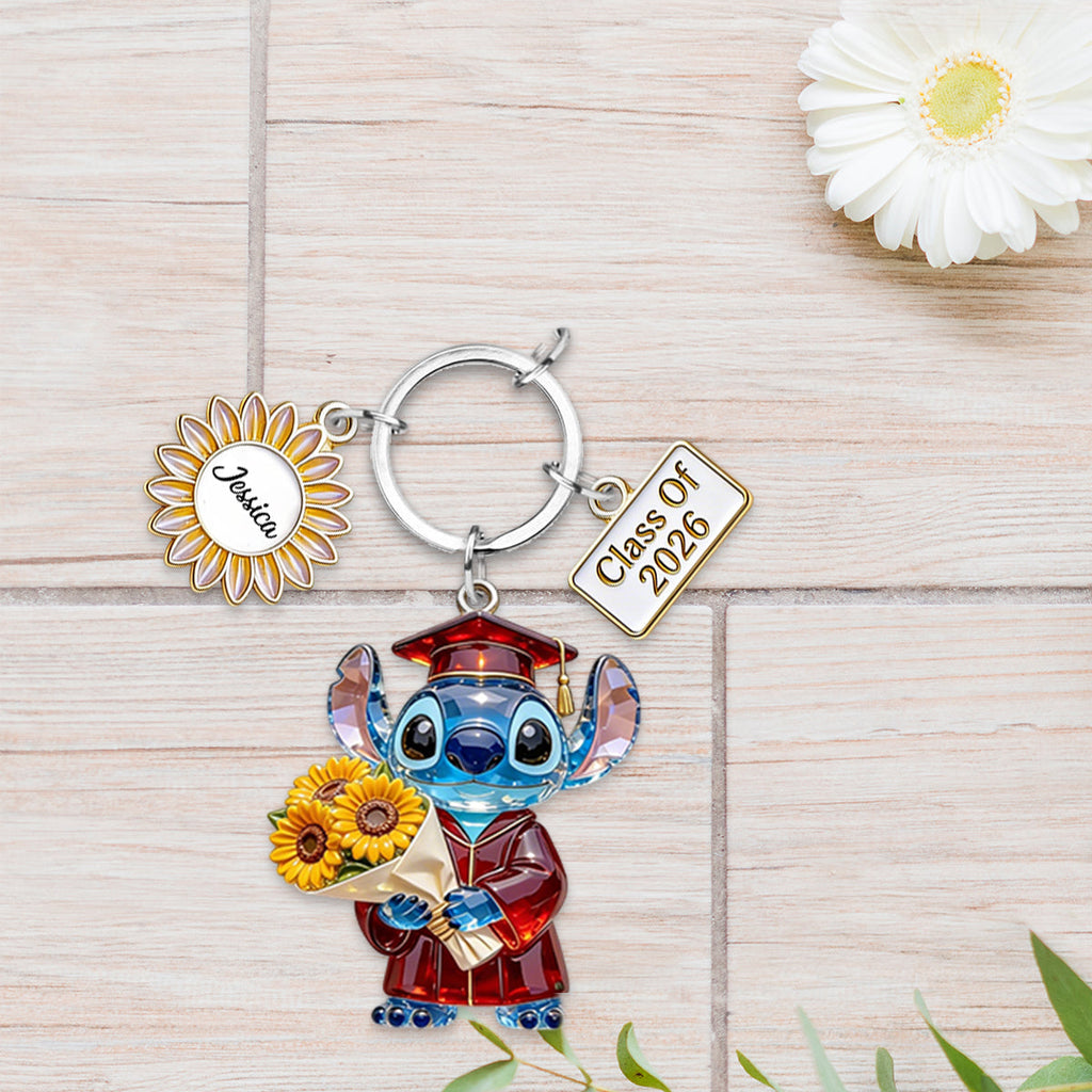 Personalized Class of 2026 Keychain with Charms for Graduation Keychain with Charms GradoCreations