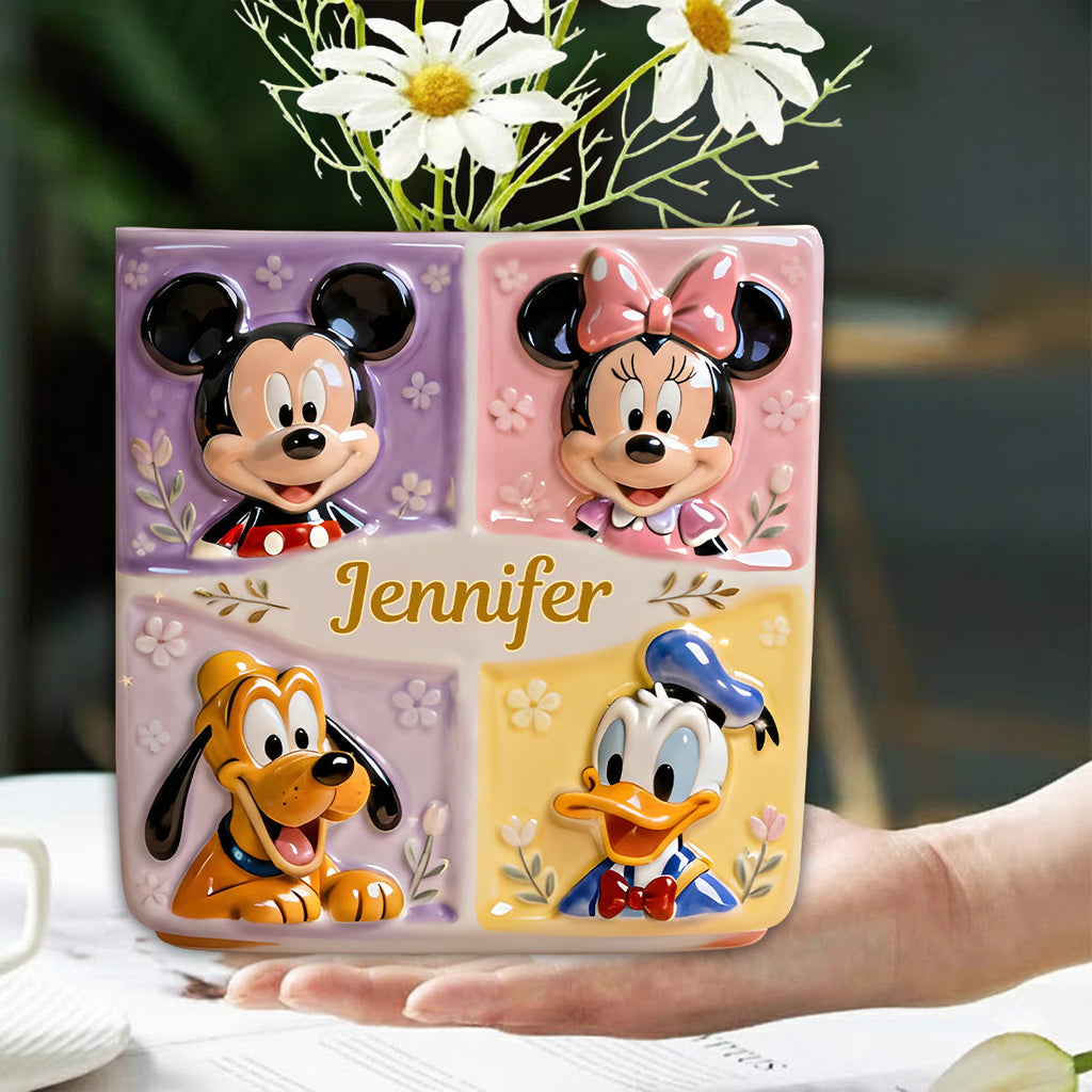 Personalized Mouse Shaped Acrylic Flower Vase Custom Gift Custom Shape Acrylic Flower Vase GradoCreations
