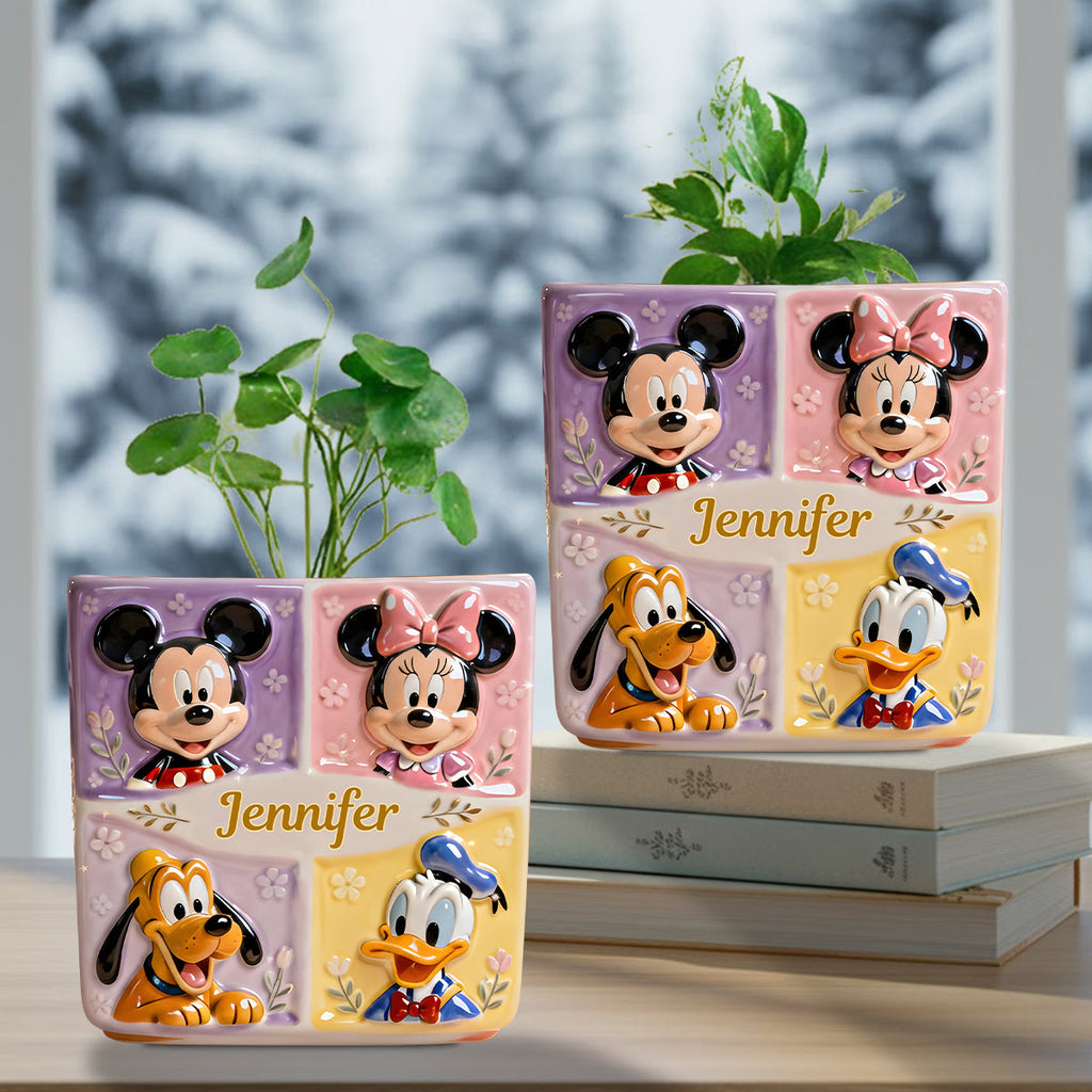 Personalized Mouse Shaped Acrylic Flower Vase Custom Gift Custom Shape Acrylic Flower Vase GradoCreations