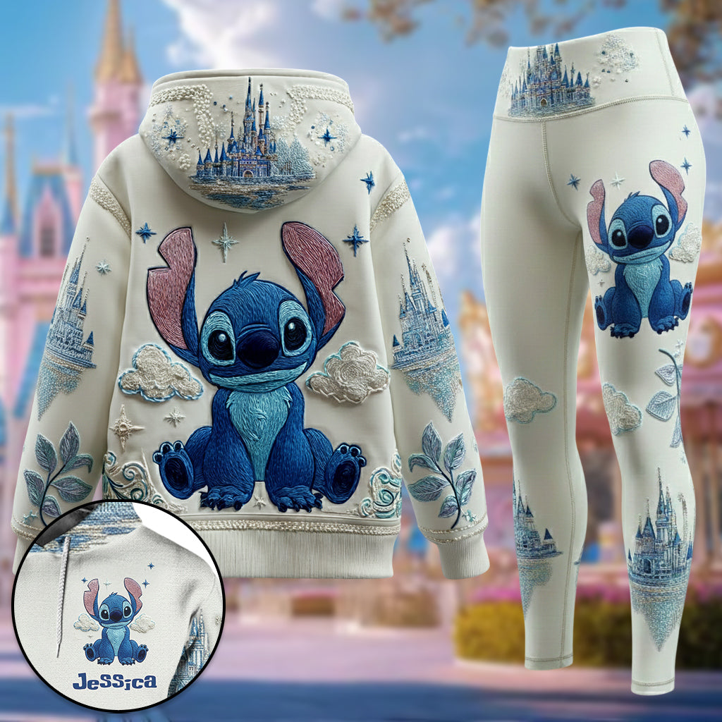 Personalized Stitch Hoodie and Leggings Set Custom Name Gift Hoodie & Leggings GradoCreations