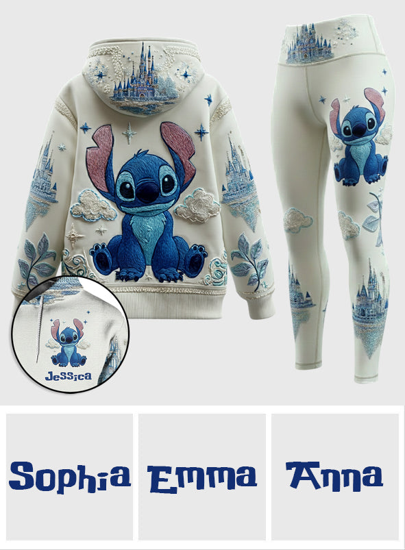 Personalized Stitch Hoodie and Leggings Set Custom Name Gift Hoodie & Leggings GradoCreations