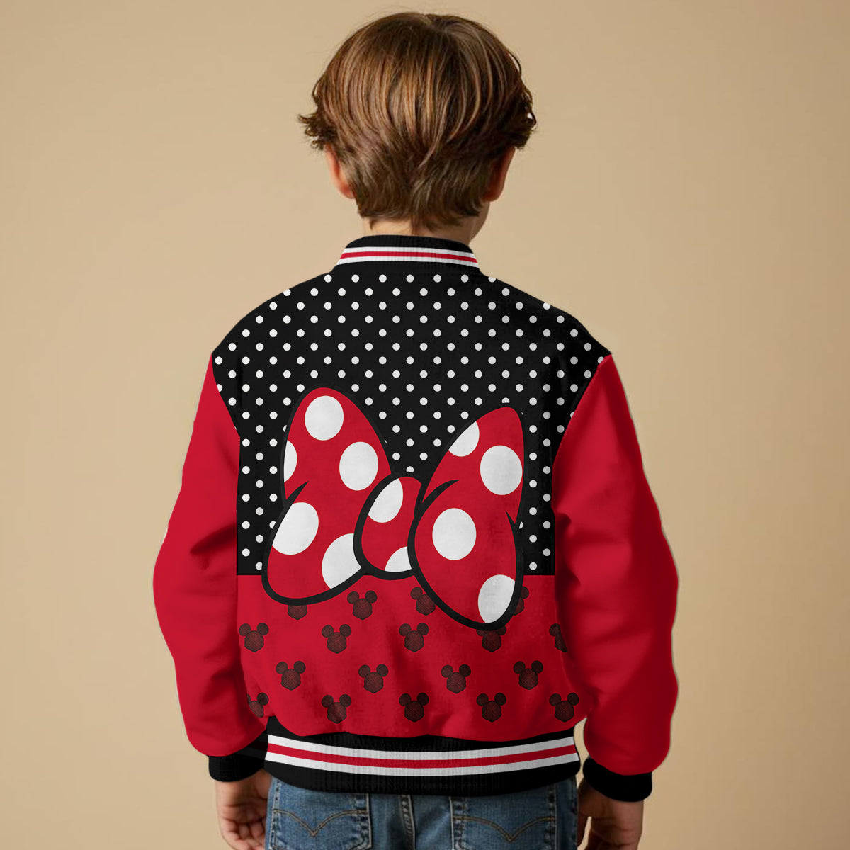 Personalized Minnie Mouse Varsity Jacket for Kids – Custom Name Gift Varsity Jacket GradoCreations