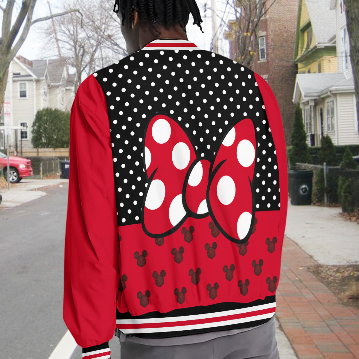 Personalized Minnie Mouse Varsity Jacket for Kids – Custom Name Gift Varsity Jacket GradoCreations