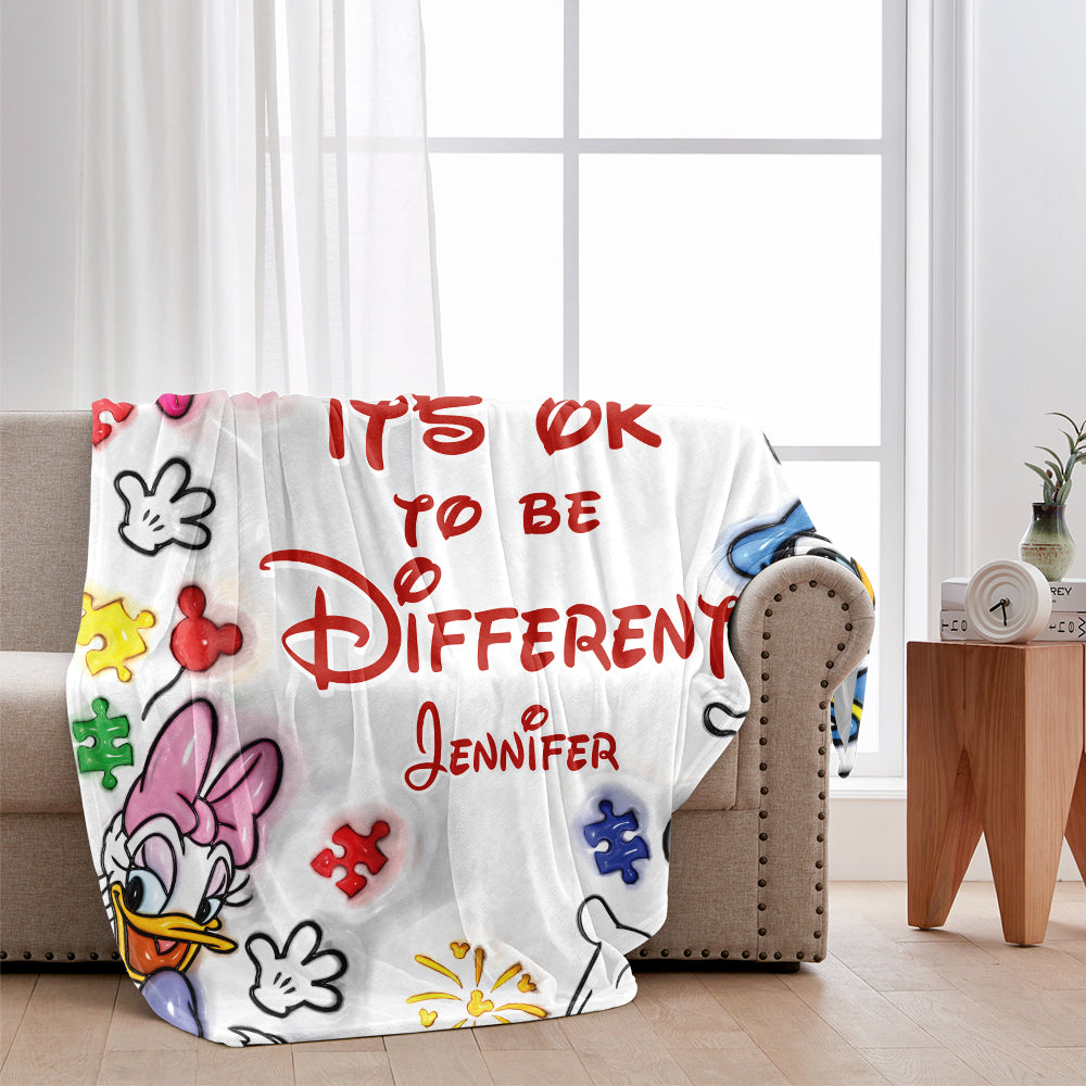Personalized Autism Awareness Blanket Unique Gift for Kids Blanket GradoCreations