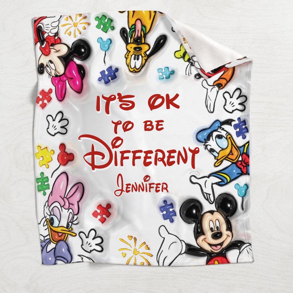Personalized Autism Awareness Blanket Unique Gift for Kids Blanket GradoCreations