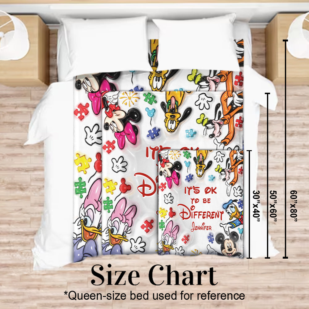 Personalized Autism Awareness Blanket Unique Gift for Kids Blanket GradoCreations