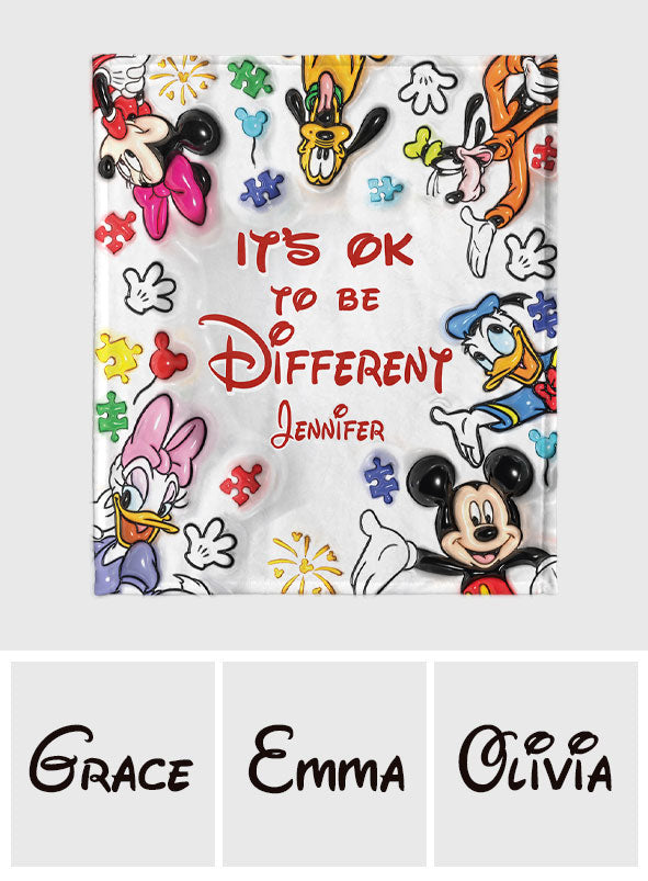 Personalized Autism Awareness Blanket Unique Gift for Kids Blanket GradoCreations