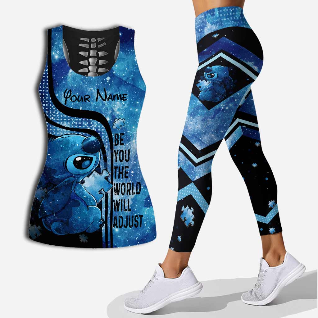 Personalized Autism Awareness Hollow Tank Top & Leggings Custom Name Gift Hollow Tank & Leggings GradoCreations