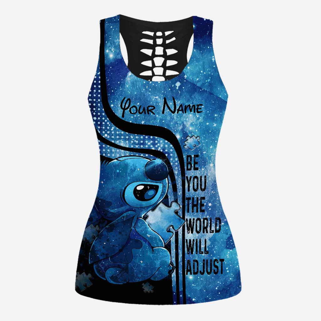 Personalized Autism Awareness Hollow Tank Top & Leggings Custom Name Gift Hollow Tank & Leggings GradoCreations
