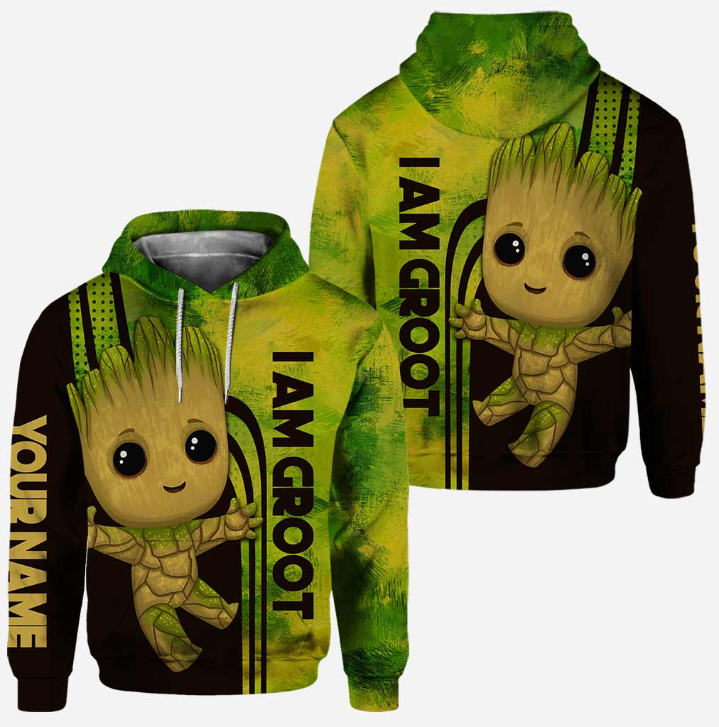 Personalized Baby Groot Hoodie and Leggings Gift for Kids Hoodie & Leggings GradoCreations