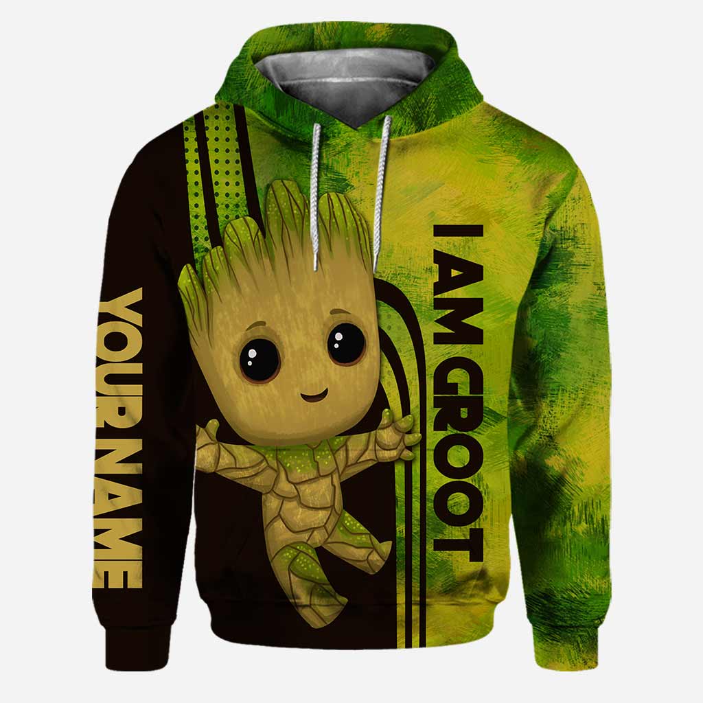 Personalized Baby Groot Hoodie and Leggings Gift for Kids Hoodie & Leggings GradoCreations