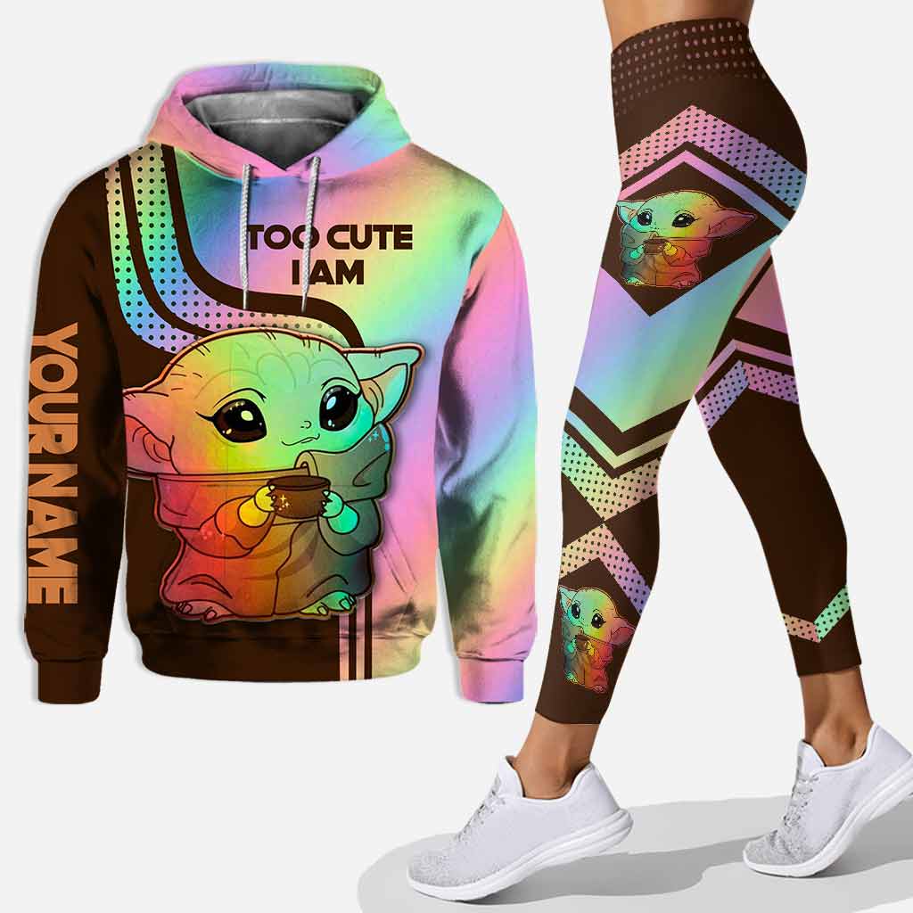 Personalized Cute Character Hoodie & Leggings Set for Kids Hoodie & Leggings GradoCreations
