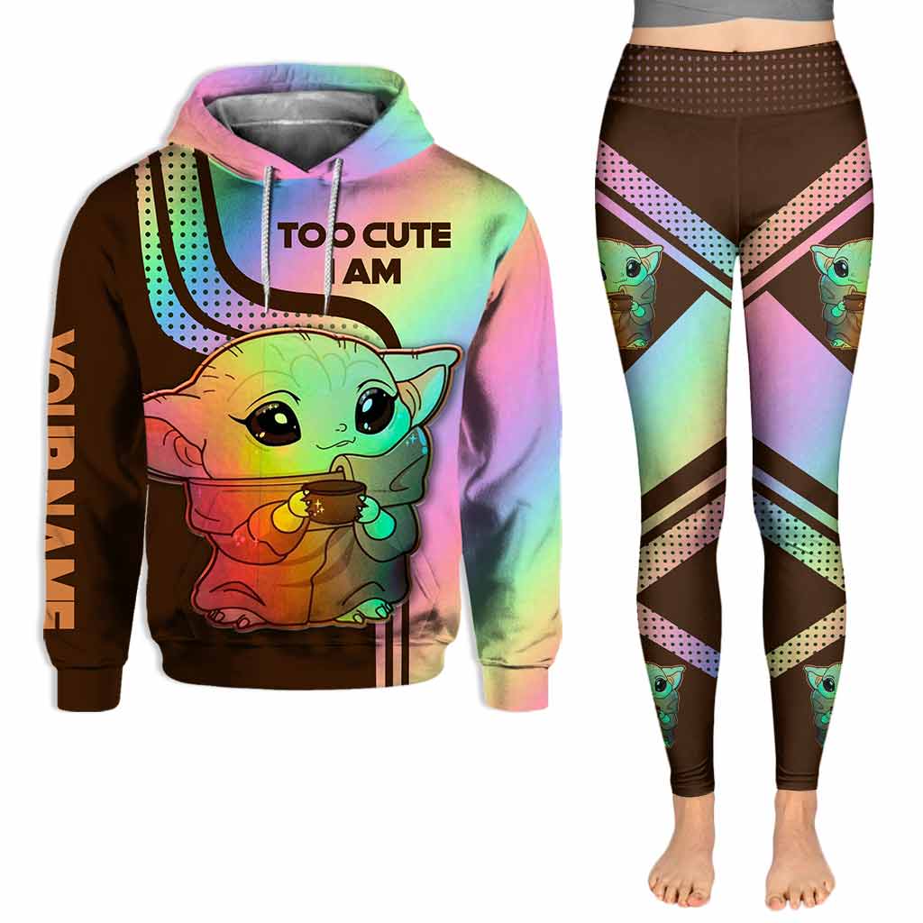 Personalized Cute Character Hoodie & Leggings Set for Kids Hoodie & Leggings GradoCreations
