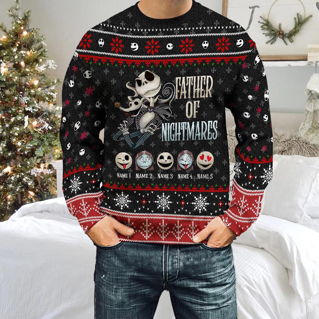 Personalized Father of Nightmares Christmas Sweater Gift Sweater GradoCreations