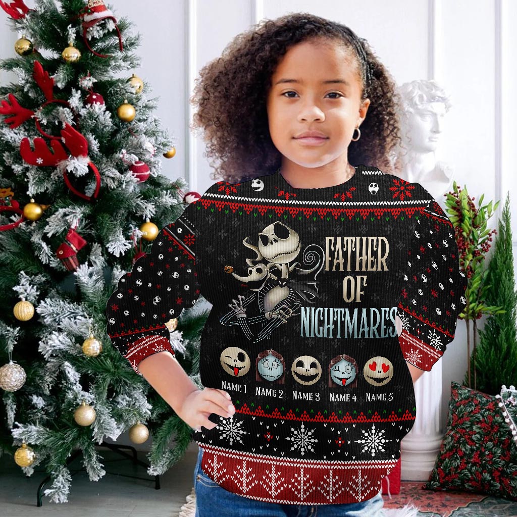 Personalized Father of Nightmares Christmas Sweater Gift Sweater GradoCreations