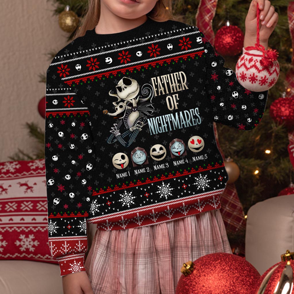 Personalized Father of Nightmares Christmas Sweater Gift Sweater GradoCreations