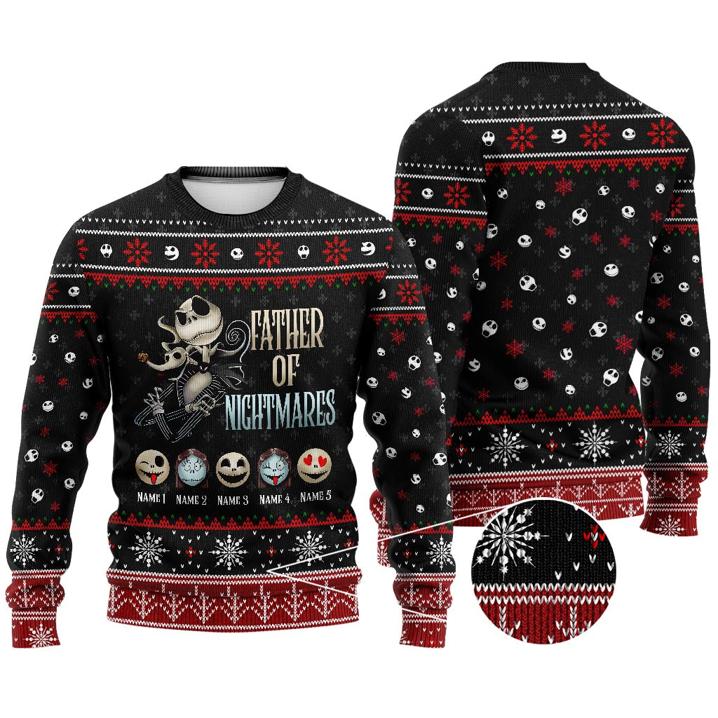 Personalized Father of Nightmares Christmas Sweater Gift Sweater GradoCreations