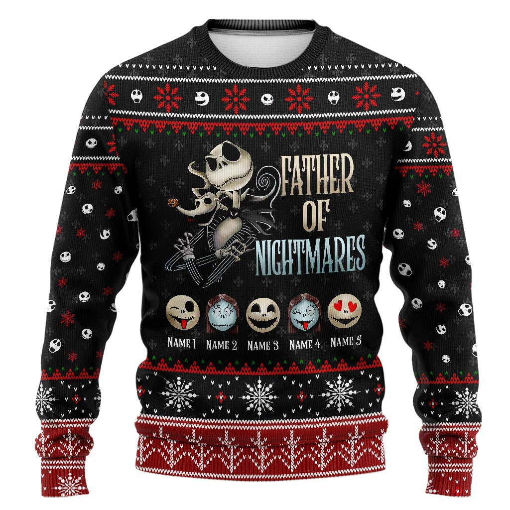 Personalized Father of Nightmares Christmas Sweater Gift Sweater GradoCreations