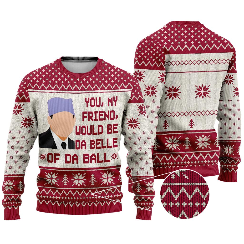 Personalized Christmas Sweater with Custom Message for Friends Sweater GradoCreations