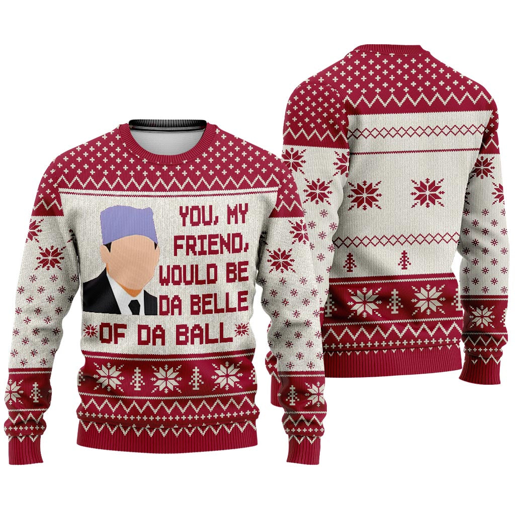 Personalized Christmas Sweater with Custom Message for Friends Sweater GradoCreations