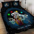 Personalized Nightmare Before Christmas Quilt Set | Custom Couple Gift Quilt Set GradoCreations