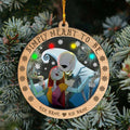 Personalized Nightmare Before Christmas Ornament Custom Name Gift for Couples Layers Mix Ornament GradoCreations