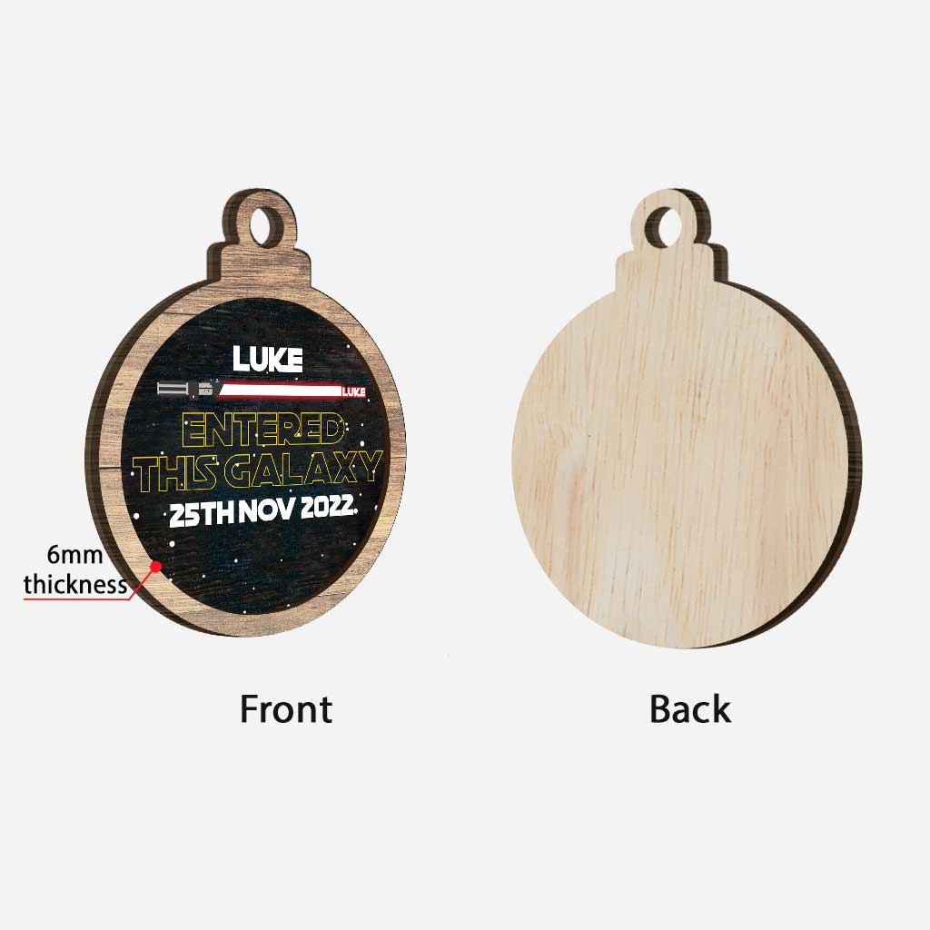 Personalized Layered Wood Christmas Ornament Custom Name Gift Layered Wood Ornament GradoCreations