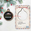 Personalized Wooden Christmas Ornament Pop Out Card Gift Pop Out Ornament GradoCreations