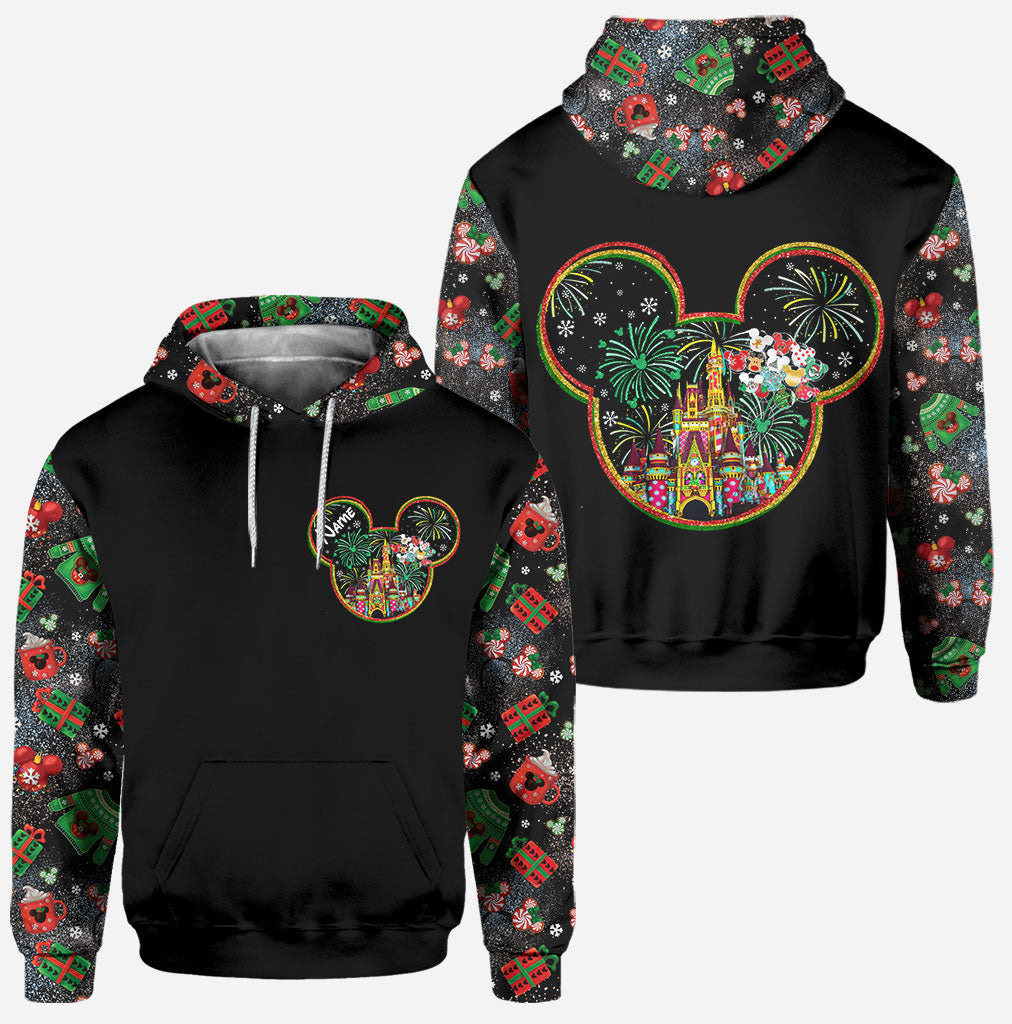 Personalized Christmas Mouse Hoodie and Leggings Gift Set Hoodie & Leggings GradoCreations