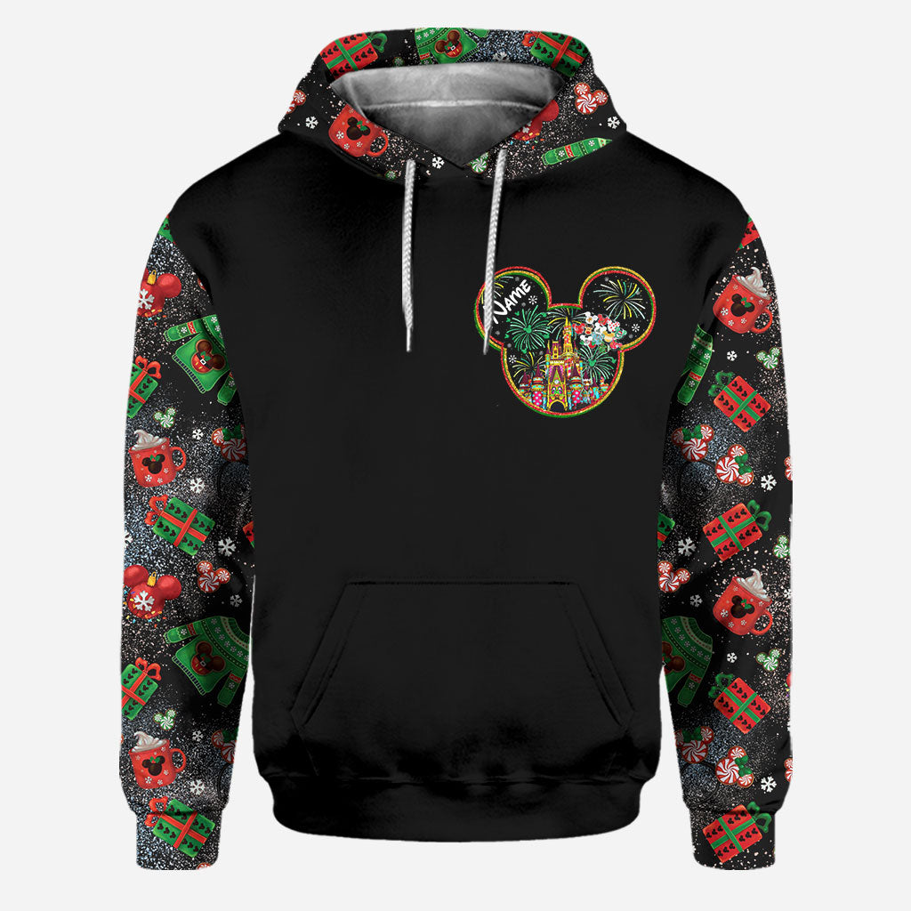 Personalized Christmas Mouse Hoodie and Leggings Gift Set Hoodie & Leggings GradoCreations