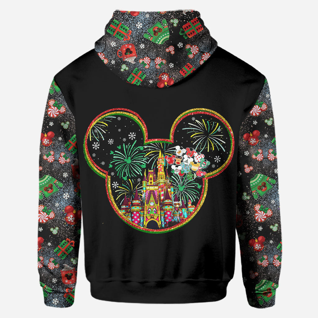 Personalized Christmas Mouse Hoodie and Leggings Gift Set Hoodie & Leggings GradoCreations