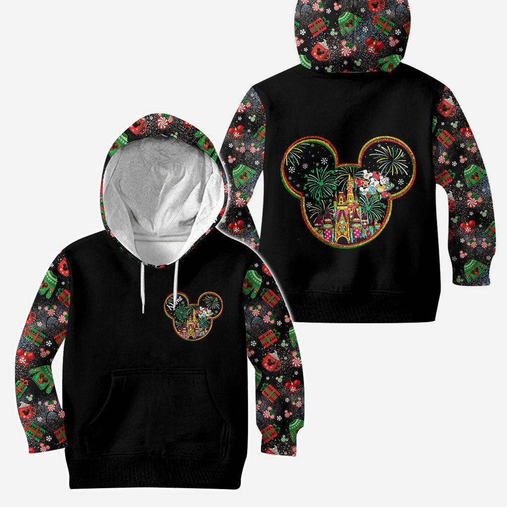 Personalized Christmas Mouse Hoodie and Leggings Gift Set Hoodie & Leggings GradoCreations