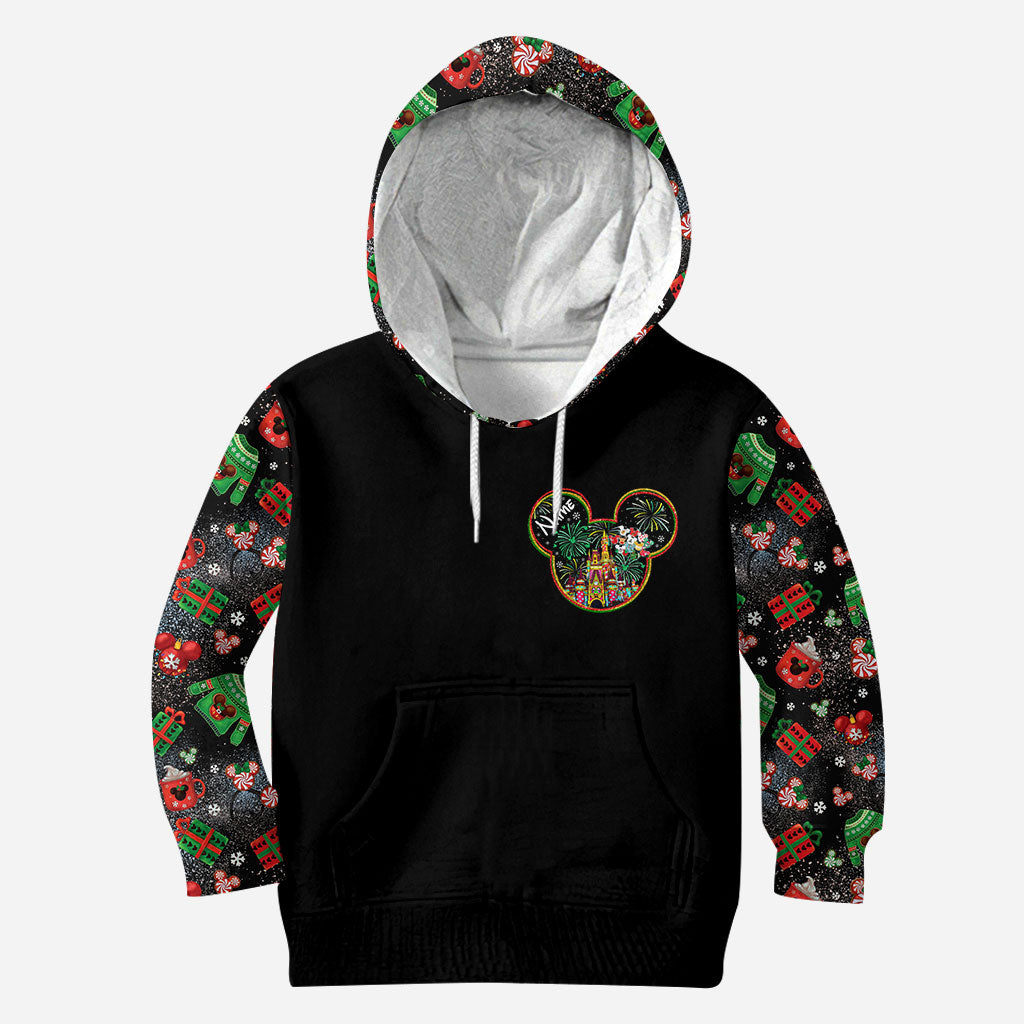 Personalized Christmas Mouse Hoodie and Leggings Gift Set Hoodie & Leggings GradoCreations