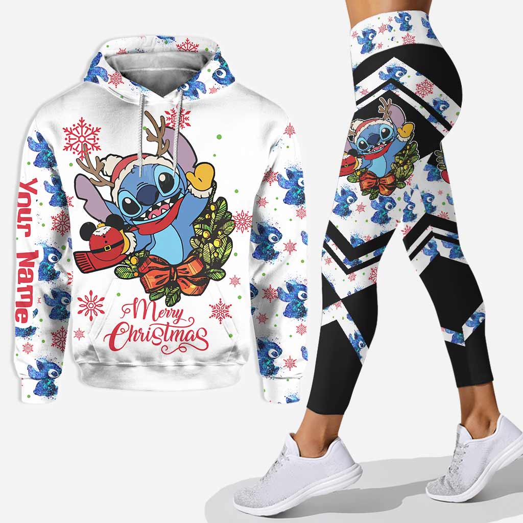 Personalized Merry Christmas Hoodie & Leggings with Name Gift Hoodie & Leggings GradoCreations