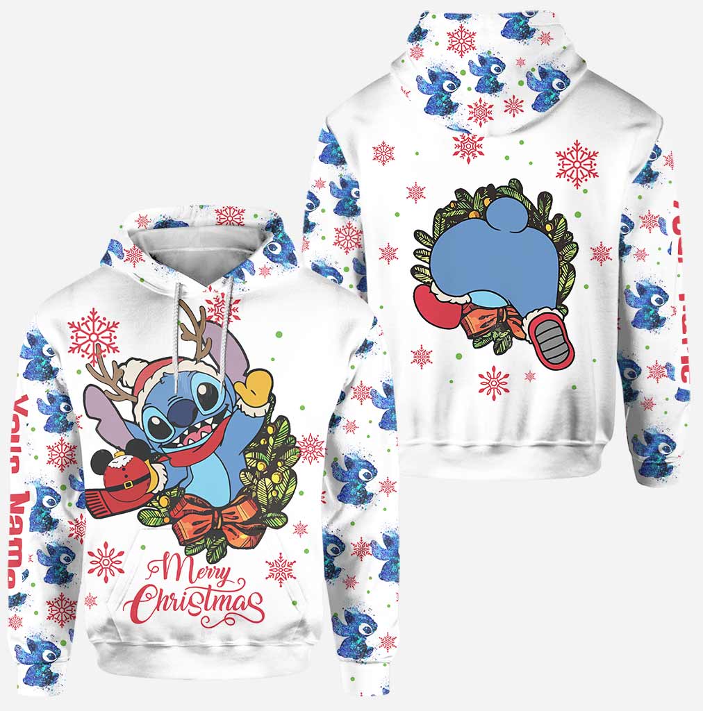 Personalized Merry Christmas Hoodie & Leggings with Name Gift Hoodie & Leggings GradoCreations