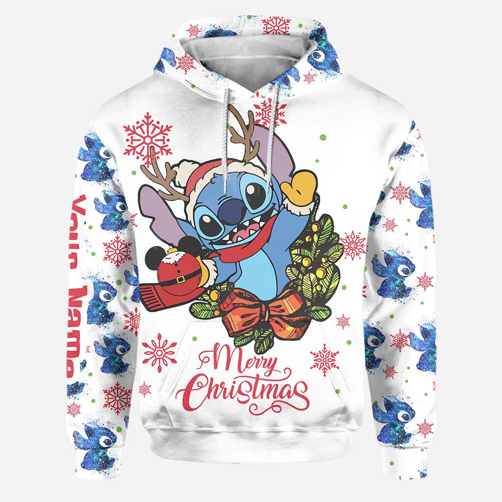 Personalized Merry Christmas Hoodie & Leggings with Name Gift Hoodie & Leggings GradoCreations