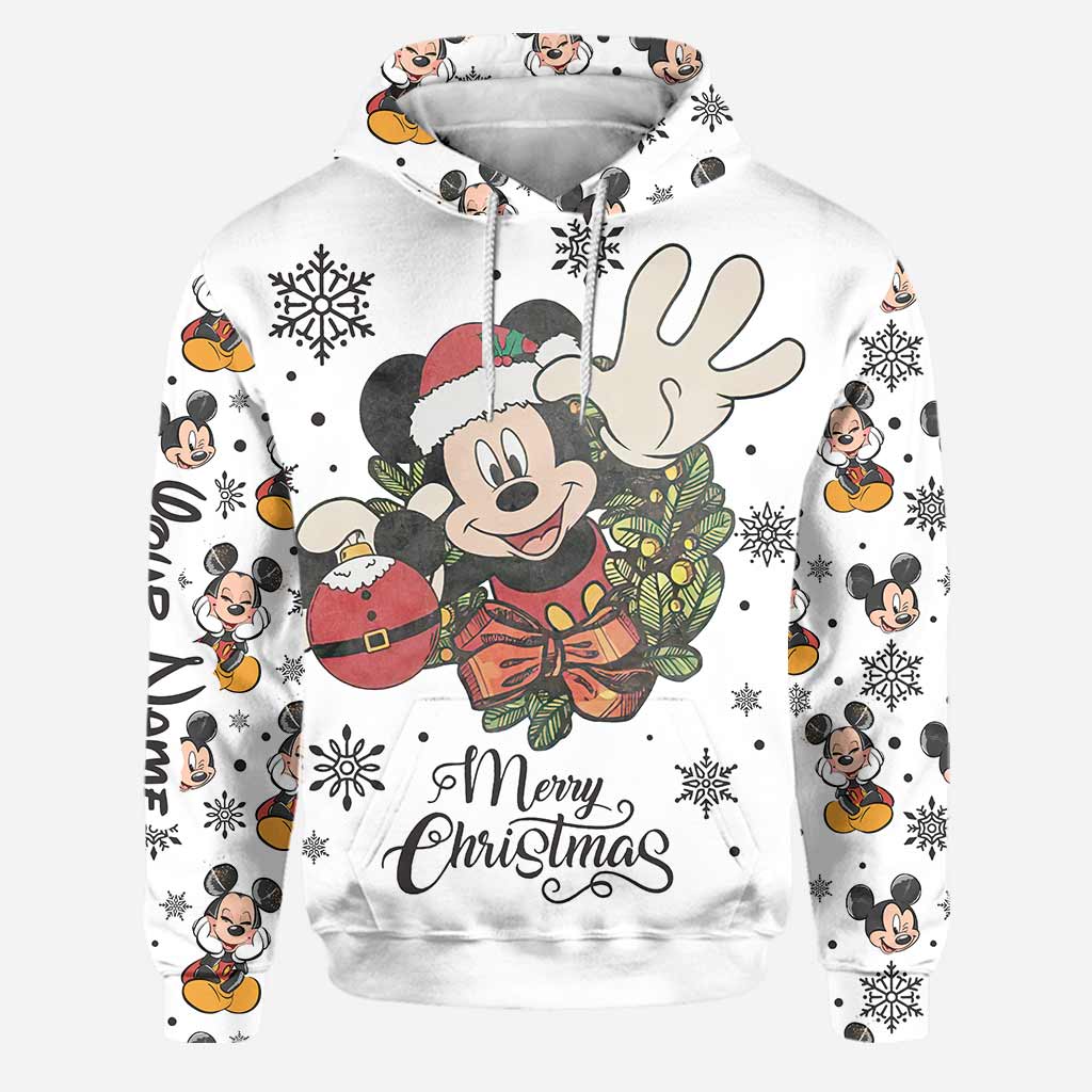 Personalized Christmas Mouse Hoodie and Leggings Gift for Kids Hoodie & Leggings GradoCreations